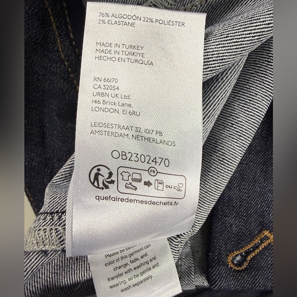 Anthropologie Pilcro Front Seam Cropped Jeans Dark Blue Size 29P Petite EUC - Picture 10 of 14